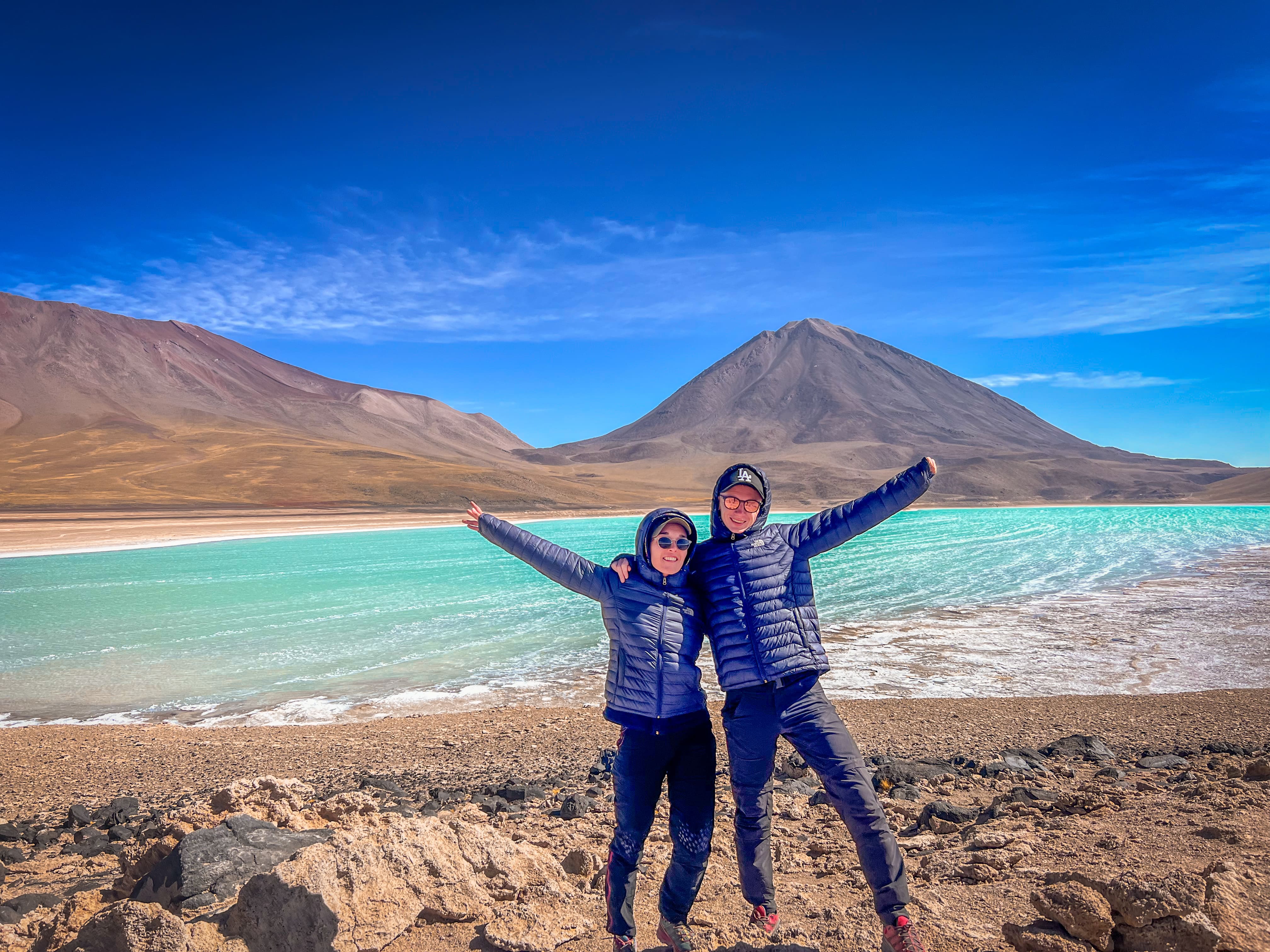 Paysage de lac filmé lors de notre voyage autour du monde